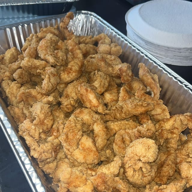 Boneless Tenders Tray.