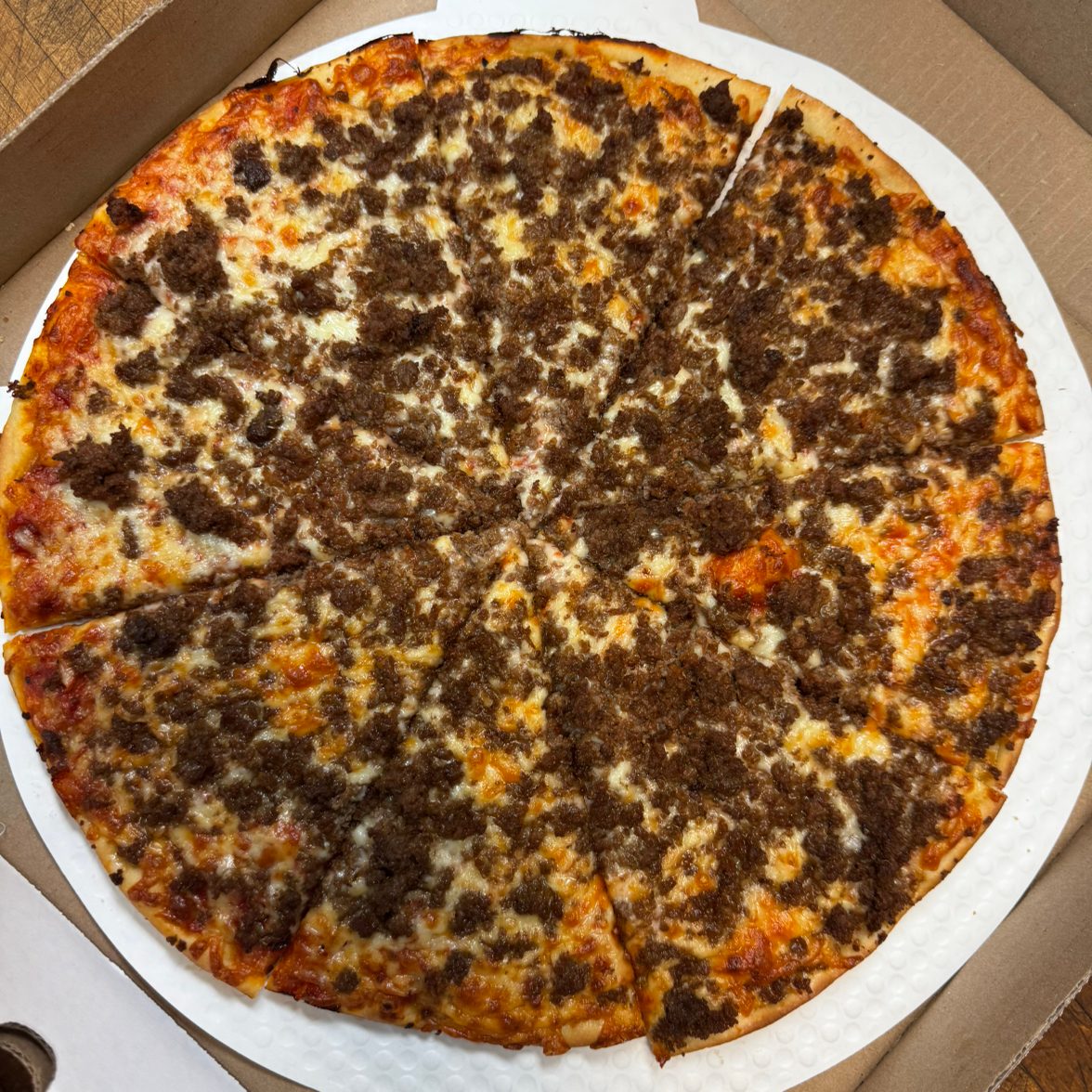 Steak & Cheese Gourmet Pizza.