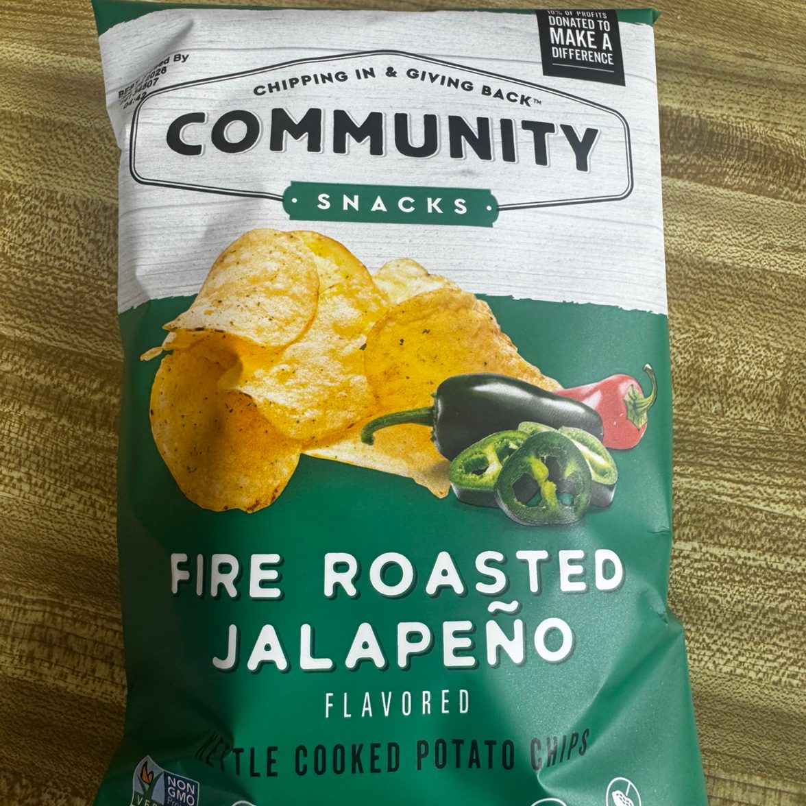 Community Chips - Fire Roasted Jalapeno.