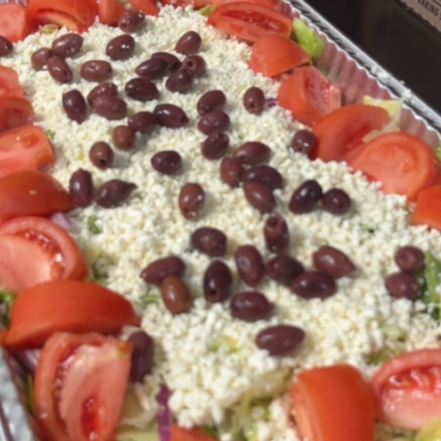 Greek Salad Tray.