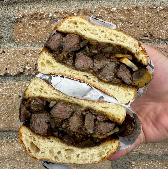 Steak Italiano Sandwich.