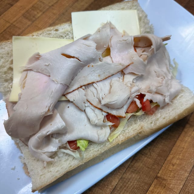 Turkey & Cheese Sub.