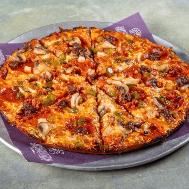 Ambrosia Special Gourmet Pizza.