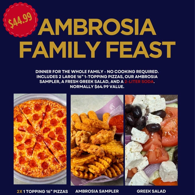 The Ambrosia Family Feast.