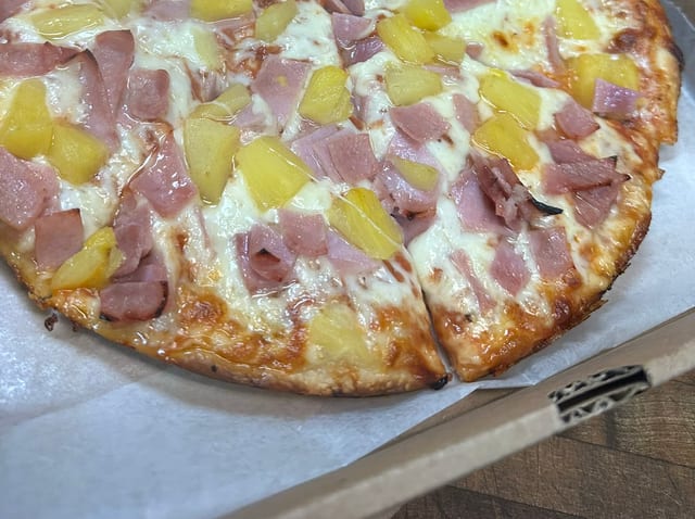 Hawaiian Gourmet Pizza.