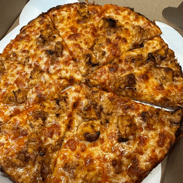 BBQ Chicken Gourmet Pizza.