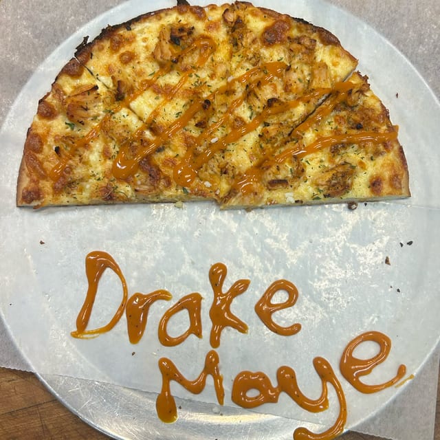 Drake Maye Gourmet Pizza.